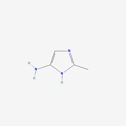 2-methyl-1H-imidazol-5-amine (CAS: 88718-92-7) - Chemical Structure and Molecular Formula 