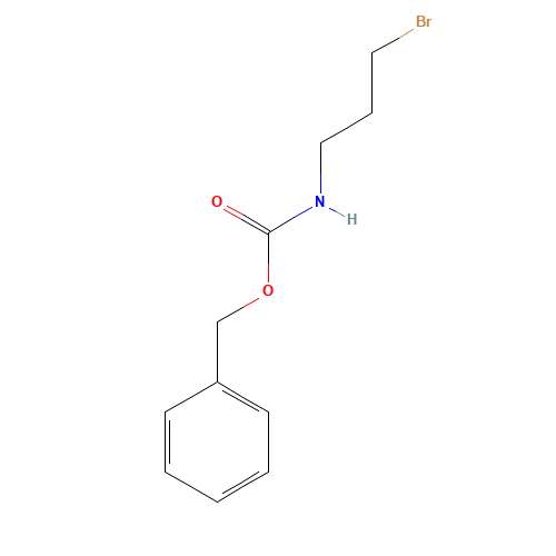 benzyl N-(3-bromopropyl)carbamate (CAS: 39945-54-5) - Chemical Structure and Molecular Formula 