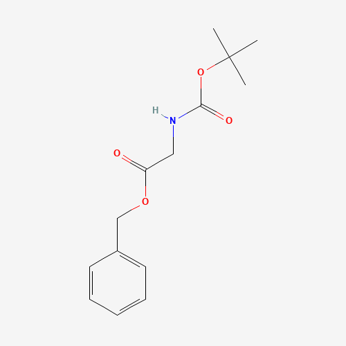 Benzyl 2-[(2-methylpropan-2-yl)oxycarbonylamino]acetate (CAS: 54244-69-8) - Chemical Structure and Molecular Formula 
