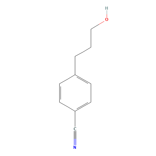 4-(3-hydroxypropyl)benzonitrile (CAS: 83101-12-6) - Chemical Structure and Molecular Formula 