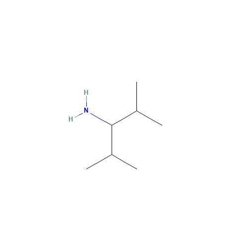 2,4-dimethylpentan-3-amine (CAS: 4083-57-2) - Chemical Structure and Molecular Formula 