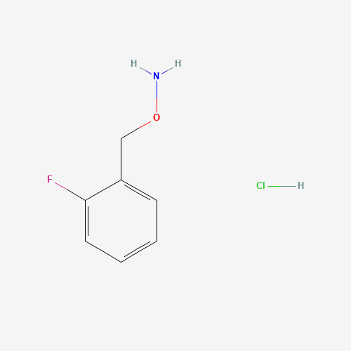 O-[(2-fluorophenyl)methyl]hydroxylamine;hydrochloride (CAS: 215599-91-0) - Chemical Structure and Molecular Formula 