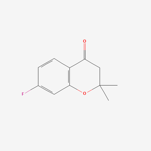7-fluoro-2,2-dimethyl-3H-chromen-4-one (CAS: 111477-98-6) - Chemical Structure and Molecular Formula 