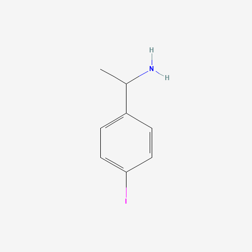 1-(4-iodophenyl)ethanamine (CAS: 90086-41-2) - Chemical Structure and Molecular Formula 