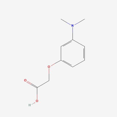 2-[3-(dimethylamino)phenoxy]acetic acid (CAS: 150188-64-0) - Chemical Structure and Molecular Formula 
