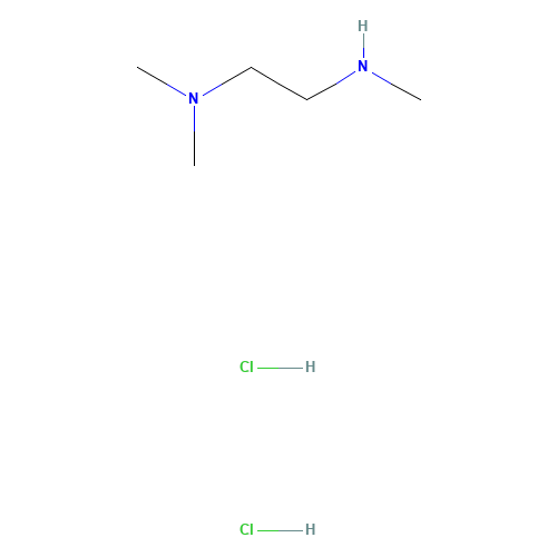 N,N',N'-trimethylethane-1,2-diamine dihydrochloride (CAS: 326888-32-8) - Chemical Structure and Molecular Formula 
