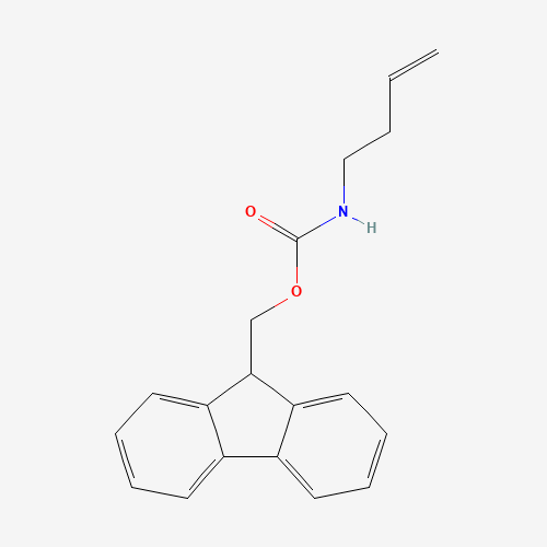 9H-fluoren-9-ylmethyl N-but-3-enylcarbamate (CAS: 185563-67-1) - Chemical Structure and Molecular Formula 
