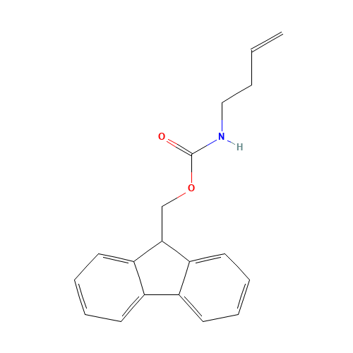9H-fluoren-9-ylmethyl N-but-3-enylcarbamate (CAS: 185563-67-1) - Chemical Structure and Molecular Formula 
