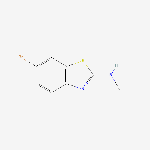 6-bromo-N-methyl-1,3-benzothiazol-2-amine (CAS: 75104-92-6) - Chemical Structure and Molecular Formula 