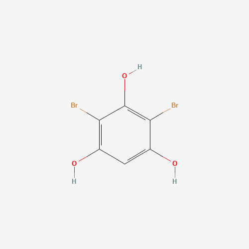 2,4-dibromobenzene-1,3,5-triol (CAS: 84743-75-9) - Chemical Structure and Molecular Formula 