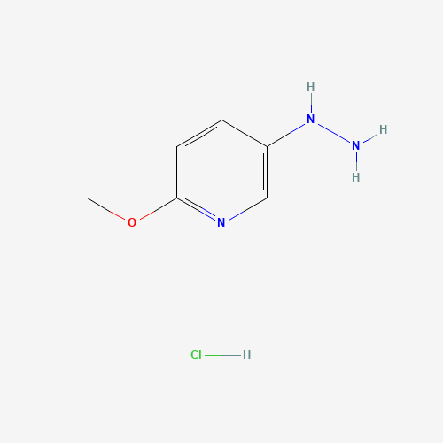 (6-methoxypyridin-3-yl)hydrazine hydrochloride (CAS: 179543-88-5) - Chemical Structure and Molecular Formula 
