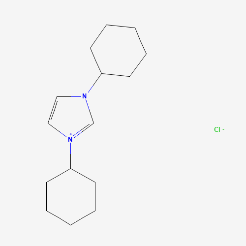 1,3-dicyclohexylimidazol-1-ium chloride (CAS: 181422-72-0) - Chemical Structure and Molecular Formula 