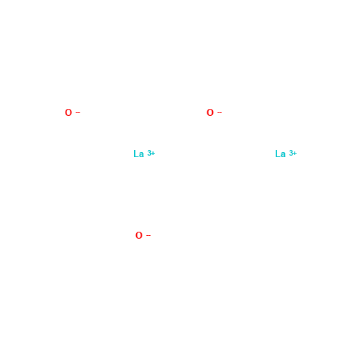Lanthanum oxide (CAS: 1312-81-8) - Chemical Structure and Molecular Formula 