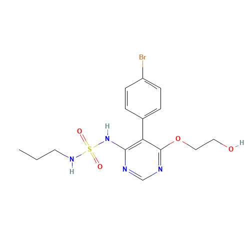 2-[5-(4-bromophenyl)-6-(propylsulfamoylamino)pyrimidin-4-yl]oxyethanol (CAS: 1393813-43-8) - Related Chemical Product