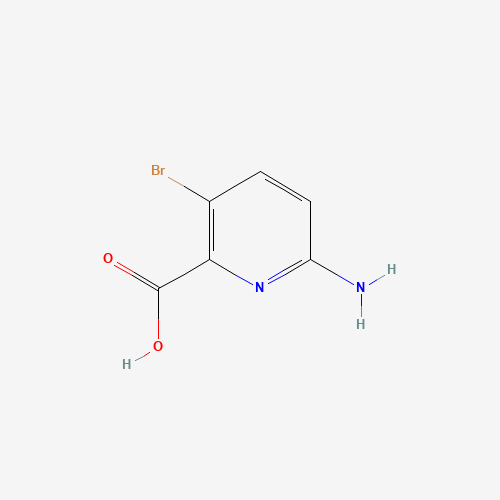 6-amino-3-bromopyridine-2-carboxylic acid chemical structure 6-amino-3-bromopyridine-2-carboxylic acid (CAS: 1033201-61-4) - Chemical Structure and Molecular Formula