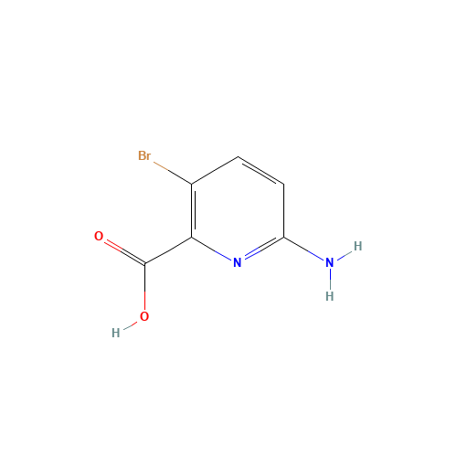 6-amino-3-bromopyridine-2-carboxylic acid (CAS: 1033201-61-4) - Chemical Structure and Molecular Formula 