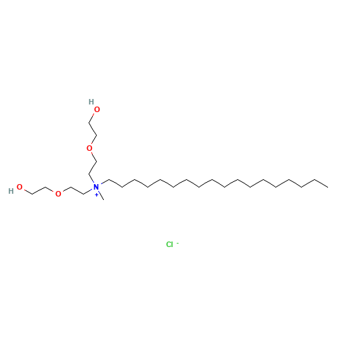 bis[2-(2-hydroxyethoxy)ethyl]-methyl-octadecylazanium;chloride (CAS: 9062-48-0) - Related Chemical Product