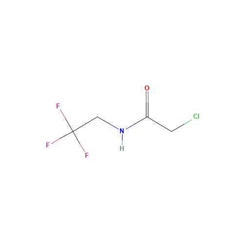 2-chloro-N-(2,2,2-trifluoroethyl)acetamide (CAS: 170655-44-4) - Chemical Structure and Molecular Formula 