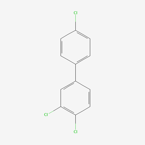 1,2-dichloro-4-(4-chlorophenyl)benzene (CAS: 38444-90-5) - Chemical Structure and Molecular Formula 