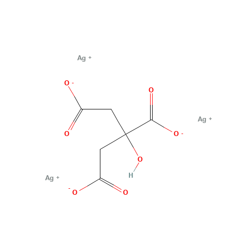 trisilver;2-hydroxypropane-1,2,3-tricarboxylate (CAS: 126-45-4) - Related Chemical Product