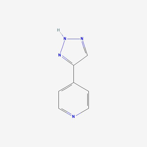 Pyridine, 4-(1H-1,2,3-triazol-4-yl)- (9CI) (CAS: 369363-76-8) - Chemical Structure and Molecular Formula 