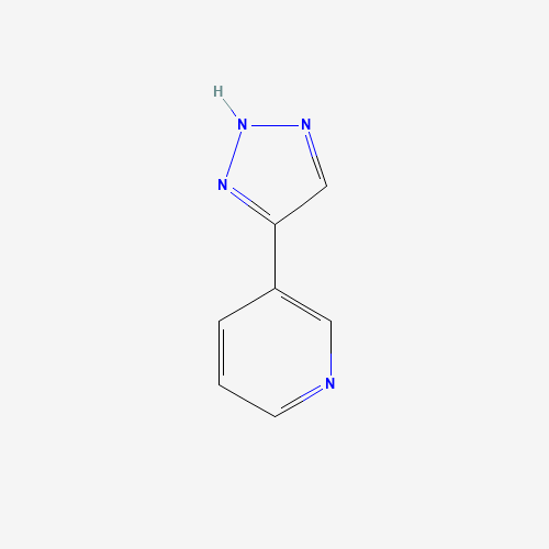 Pyridine, 3-(1H-1,2,3-triazol-4-yl)- (9CI) chemical structure Pyridine, 3-(1H-1,2,3-triazol-4-yl)- (9CI) (CAS: 120241-79-4) - Chemical Structure and Molecular Formula