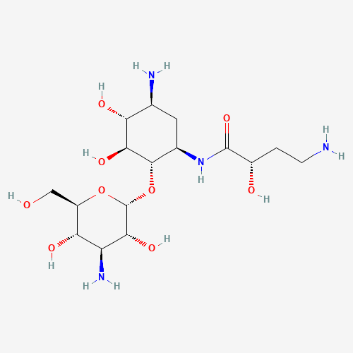 6-O-(3-amino-3-deoxy-α-D-glucopyranosyl)-N1-[(2S)-4-amino-2-hydroxy-1-oxobutyl]-2-deoxy-D-Streptamine (CAS: 1793053-92-5) - Related Chemical Product