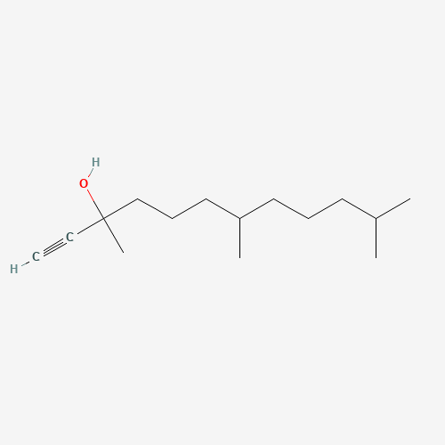 3,7,11-trimethyldodec-1-yn-3-ol (CAS: 1604-35-9) - Chemical Structure and Molecular Formula 