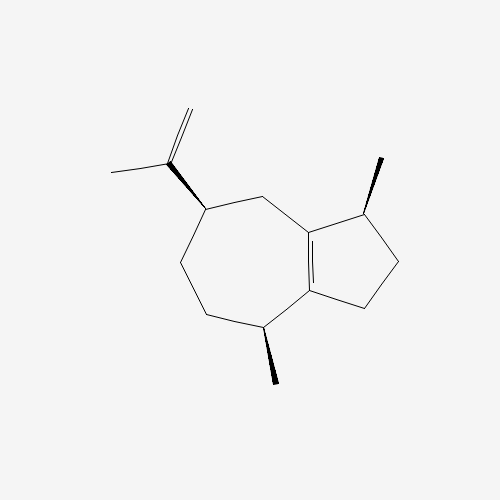1,4-dimethyl-7-prop-1-en-2-yl-1,2,3,4,5,6,7,8-octahydroazulene (CAS: 3691-12-1) - Chemical Structure and Molecular Formula 