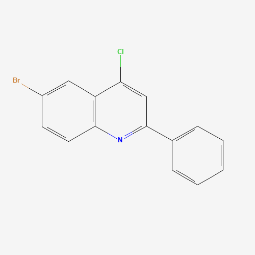 6-bromo-4-chloro-2-phenylquinoline (CAS: 860195-69-3) - Chemical Structure and Molecular Formula 