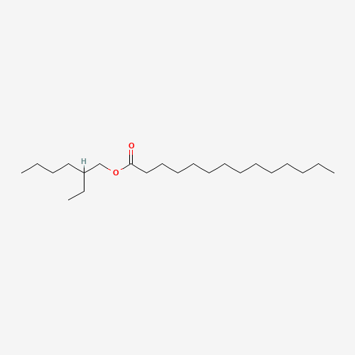2-ethylhexyl tetradecanoate (CAS: 29806-75-5) - Chemical Structure and Molecular Formula 