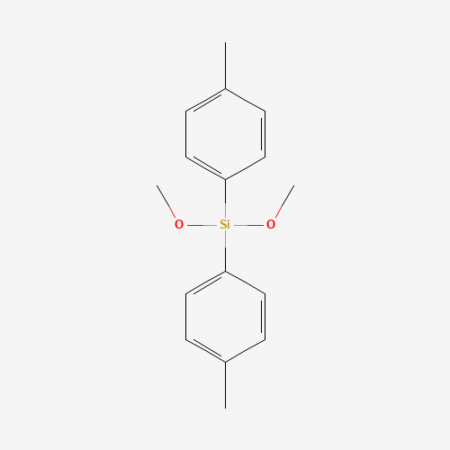 dimethoxy-bis(4-methylphenyl)silane (CAS: 92779-72-1) - Chemical Structure and Molecular Formula 