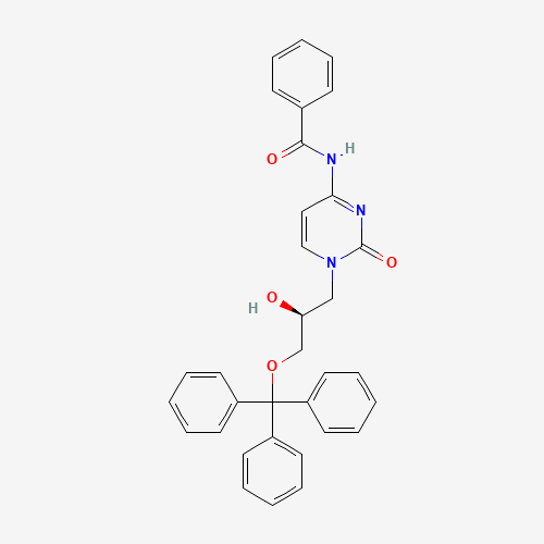 N-[1,2-dihydro-1-[(2S)-2-hydroxy-3-(triphenylmethoxy)propyl]-2-oxo-4-pyrimidinyl] (CAS: 132336-34-6) - Related Chemical Product