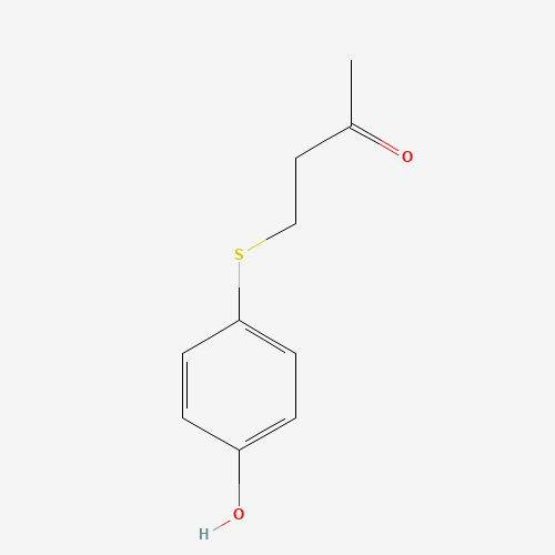 4-(4-hydroxyphenyl)sulfanylbutan-2-one (CAS: 92315-48-5) - Chemical Structure and Molecular Formula 
