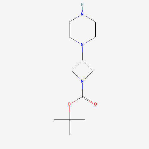 tert-butyl 3-piperazin-1-ylazetidine-1-carboxylate (CAS: 178311-48-3) - Chemical Structure and Molecular Formula 