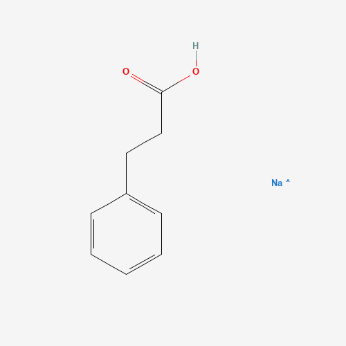3-phenylpropionic acid, sodium salt (CAS: 114-84-1) - Chemical Structure and Molecular Formula 