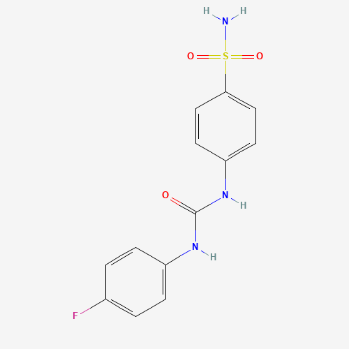 1-(4-fluorophenyl)-3-(4-sulfamoylphenyl)urea (CAS: 178606-66-1) - Chemical Structure and Molecular Formula 