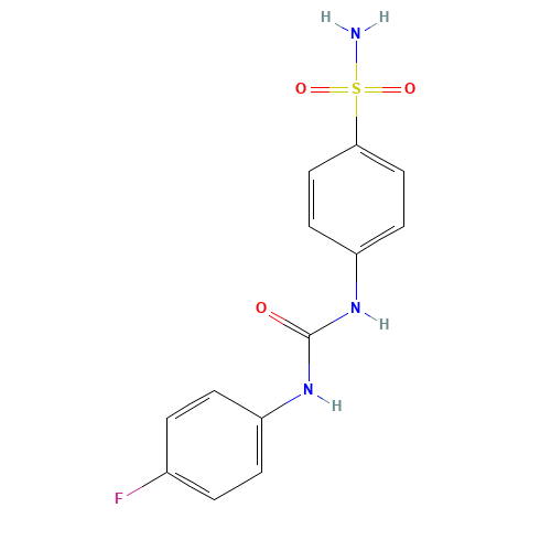1-(4-fluorophenyl)-3-(4-sulfamoylphenyl)urea (CAS: 178606-66-1) - Chemical Structure and Molecular Formula 