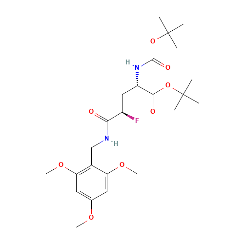 (2S,4R)-tert-butyl 2-((tert-butoxycarbonyl)amino)-4-fluoro-5-oxo-5-((2,4,6-trimethoxybenzyl)amino)pentanoate (CAS: 1262523-70-5) - Related Chemical Product