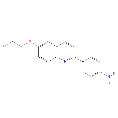 4-(6-(2-fluoroethoxy)quinolin-2-yl)aniline (CAS: 1573029-17-0) - Chemical Structure and Molecular Formula 