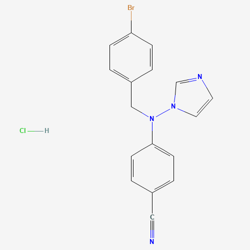 4-((4-bromobenzyl)(1H-imidazol-1-yl)amino)benzonitrile hydrochloride (CAS: 690248-37-4) - Related Chemical Product