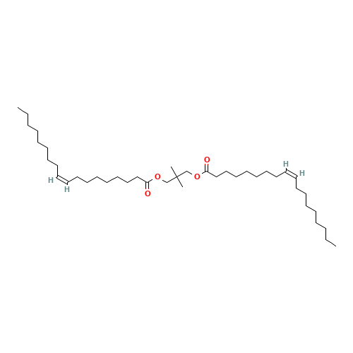 [2,2-dimethyl-3-[(Z)-octadec-9-enoyl]oxypropyl] (Z)-octadec-9-enoate (CAS: 42222-50-4) - Chemical Structure and Molecular Formula 