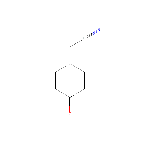 2-(4-oxocyclohexyl)acetonitrile (CAS: 171361-56-1) - Chemical Structure and Molecular Formula 