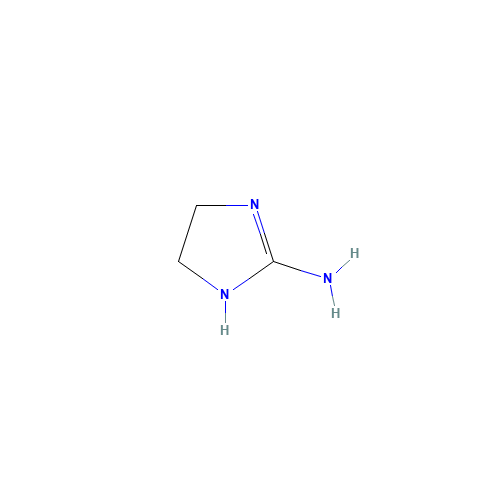 4,5-dihydro-1H-imidazol-2-amine (CAS: 19437-45-7) - Chemical Structure and Molecular Formula 