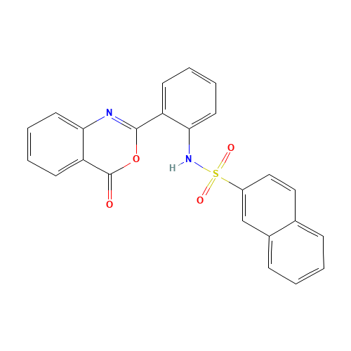 N-[2-(4-oxo-3,1-benzoxazin-2-yl)phenyl]naphthalene-2-sulfonamide (CAS: 10128-55-9) - Related Chemical Product