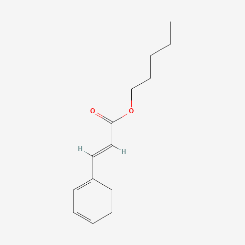pentyl (E)-3-phenylprop-2-enoate (CAS: 3487-99-8) - Chemical Structure and Molecular Formula 