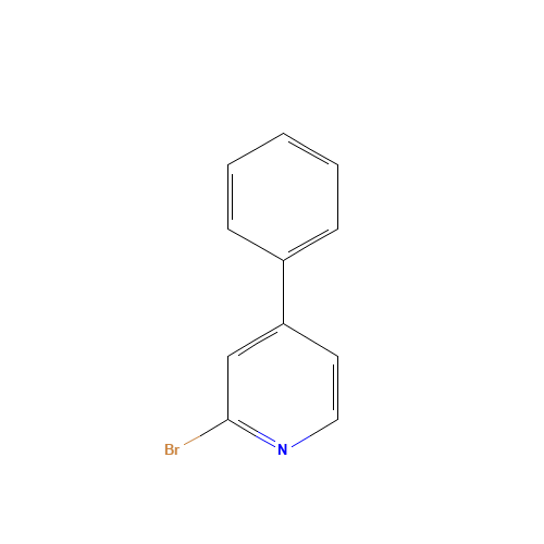 2-bromo-4-phenylpyridine (CAS: 54151-74-5) - Chemical Structure and Molecular Formula 