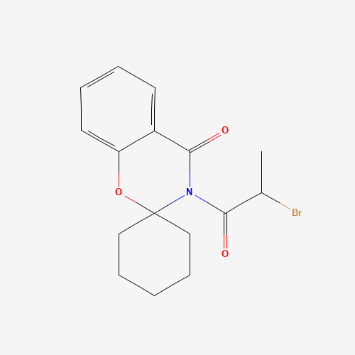3-(2-bromopropanoyl)spiro[1,3-benzoxazine-2,1'-cyclohexane]-4-one (CAS: 158299-05-9) - Related Chemical Product