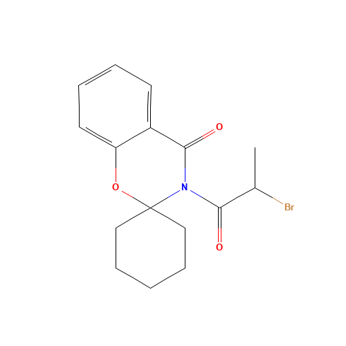 3-(2-bromopropanoyl)spiro[1,3-benzoxazine-2,1'-cyclohexane]-4-one (CAS: 158299-05-9) - Related Chemical Product