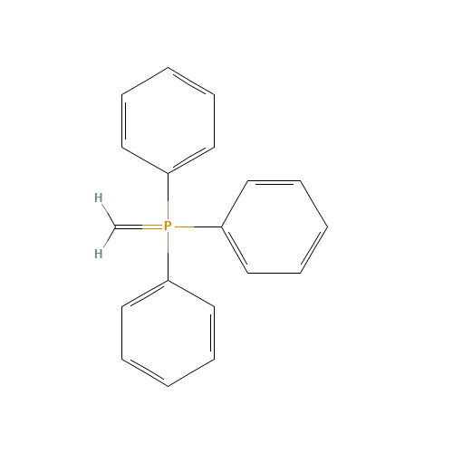 Methylenetriphenylphosphorane (CAS: 3487-44-3) - Chemical Structure and Molecular Formula 